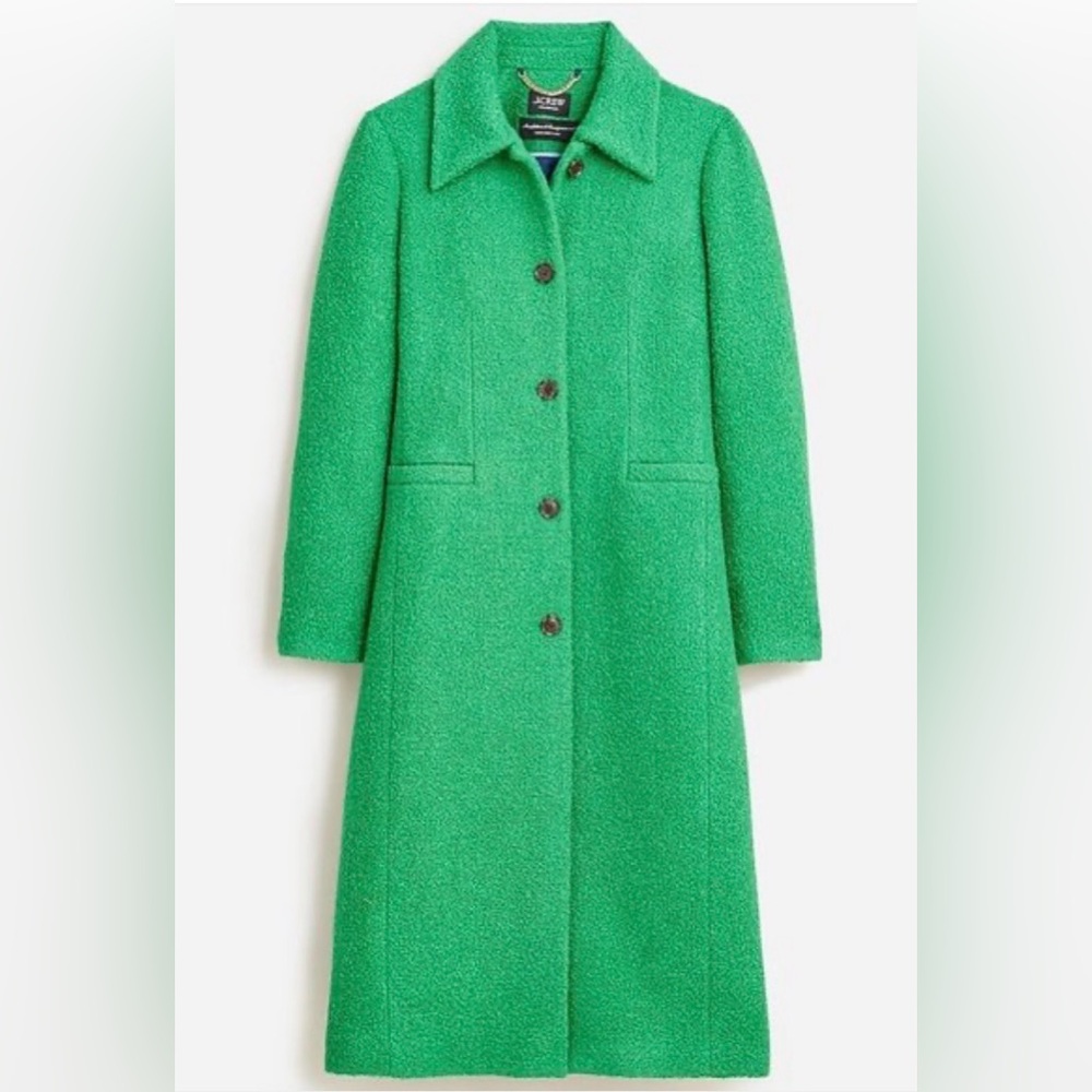 J. Crew Collection A-line topcoat in Italian wool-bouclé blend 0